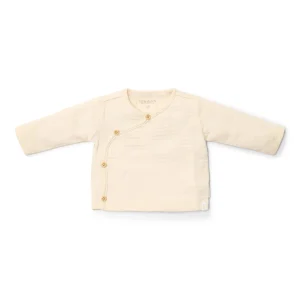 Camiseta Cruzada Manga Larga Crema Little Dutch