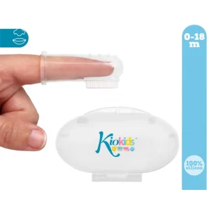 Cepillo de dientes y encias silicona + cajita de Kiokids