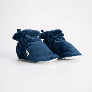 Botines escarpines suela blanda azul bebé unisex