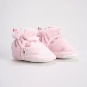 Botines escarpines suela blanda rosados bebé unisex