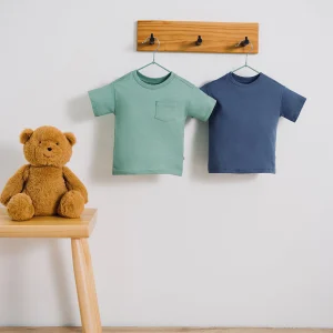 2 camisetas regular fit manga corta surtida